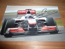 JENSON BUTTON signed 12X8