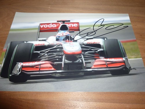 Jenson button signed 12x8 - jenson,