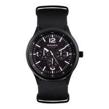 Sekonda 43mm Mens Round Black