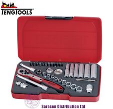 TENG 36 PIECE 1/4in. DRIVE SOCKET & BIT SET, METRIC 4 -13mm - T1436
