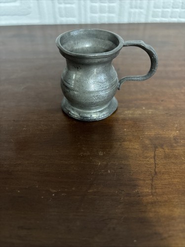 Antique pewter gill - pewter, 1/4