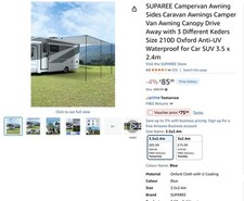 Caravan sun canopy awning - sun,