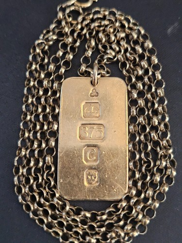 1977 kmj 9ct - gold, ingot