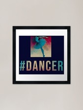 Ballerina Dancer Woman Framed