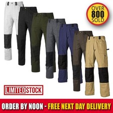 Dickies Mens Work Trousers Duo Tone Cordura Knees Cargo Pockets Heavy Duty Solid