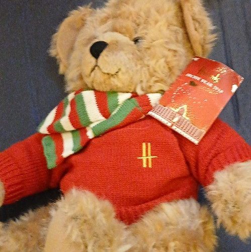 Harrods 2010 beige plush teddy - 2010,