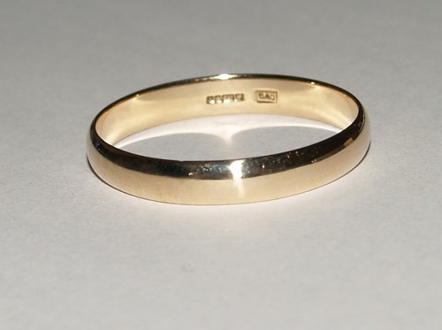 9ct yellow gold wedding - yellow,