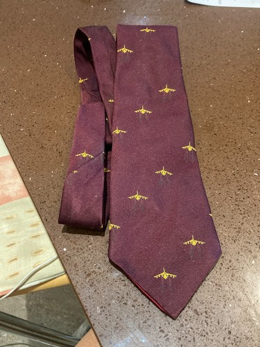 Hawker harrier tie burgundy - hawker,