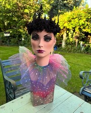 Hand painted  Refurbished Mannequin head and shoulders