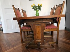 old Oak Table with 6 chirs