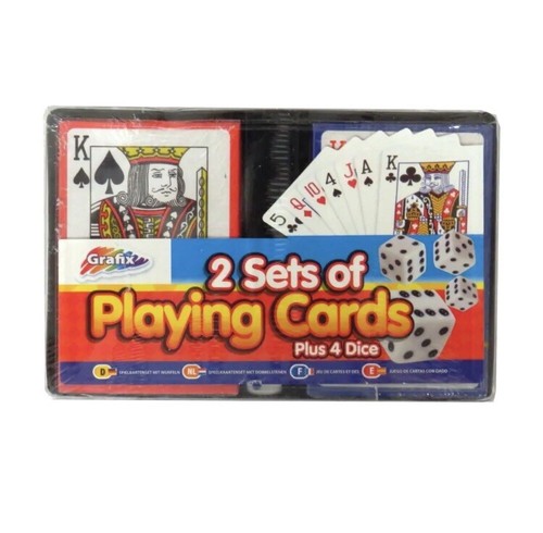Playing cards with dice - cards,
