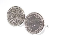 1966 Sixpence Coin Cufflinks Quality Mens 59th Birthday Gift for  HT