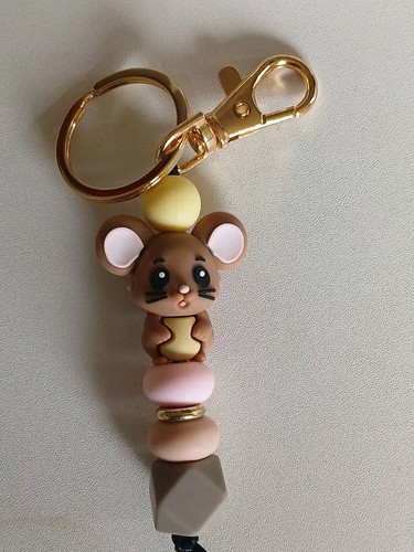 Mouse keyring keychain - keyring,