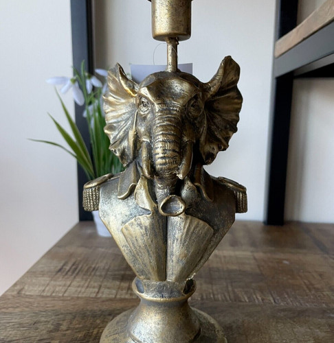 Gold elephant candle holder - elephant,