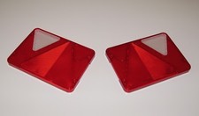 PAIR TRAILER AJBA RL80 REPLACEMENT REAR LIGHT LENSES L/R HAND DAXARA 127 ERDE 