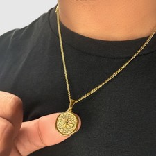 18K Gold North Star Compass