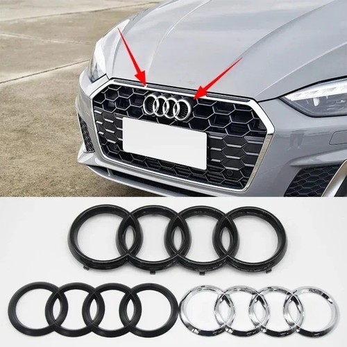 Audi silver black ring - silver, 4