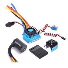 3900KV Brushless Motor+120A Waterproof Brushless Esc Set For 1/10 HSP HPI RC Car