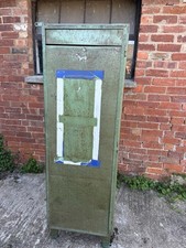 Mid Century Industrial Locker Vintage Retro Green Metal Cabinet Laundry