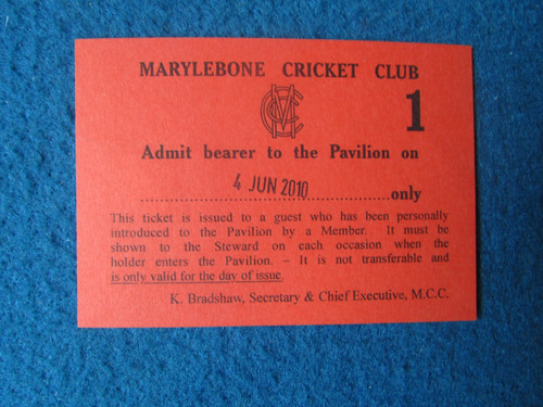 Mcc marylebone county cricket - mcc,