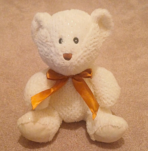 White plush teddy - teddy, bear