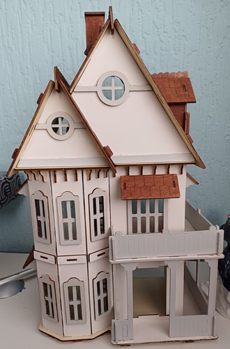 Georgian home wooden light up - ,