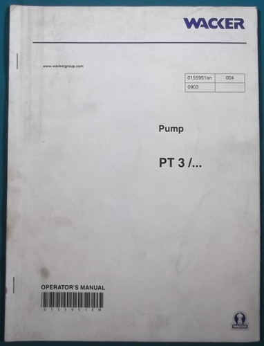 Wacker pt3 trash pump - pt-3,