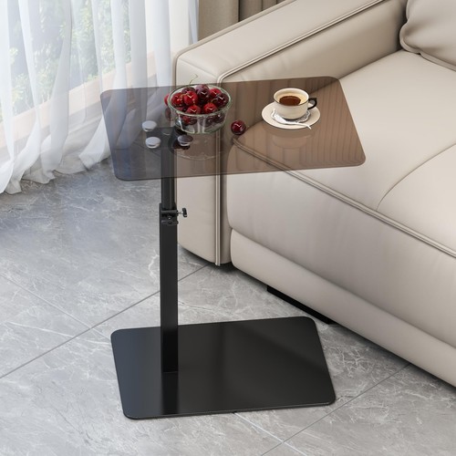 Glass shaped side table - glass, c