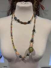 Vintage Silver Toned, Amber