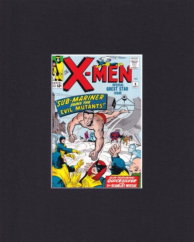 8x10 matted print comic book - print,