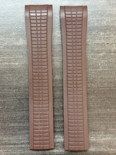 Patek Phillipe 21x18MM Uncut Brown Rubber Strap: 5167,5167a, 5167r, 5164a, 5164r