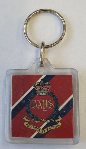 Acrylic military key ring - key,