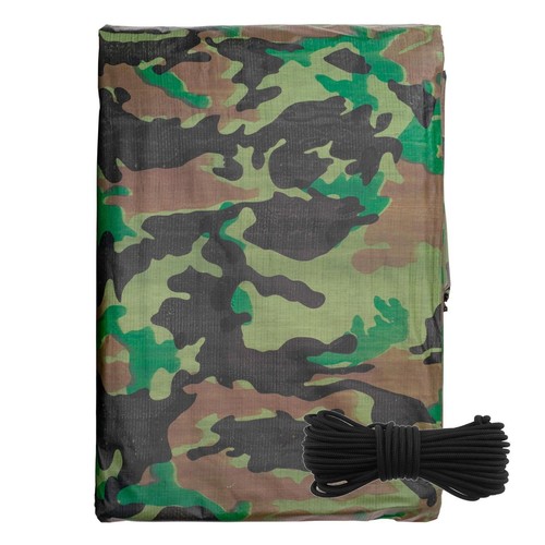 Camouflage tarpaulin 90gsm - camouflage,