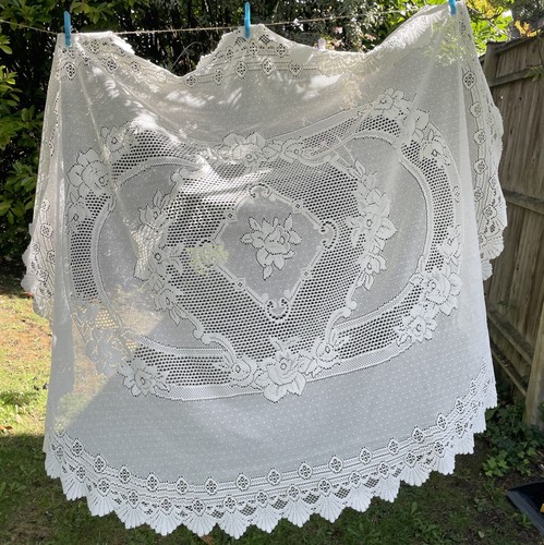 Vintage cream lace large - vintage,