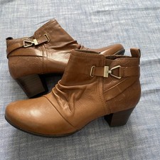 New Earth women’s soft leather ankle boots(brown) Size Uk 6.5 US 9M EU 39.5