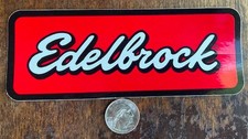 Edelbrock Co. Logo  STICKER /