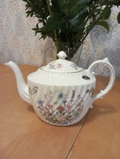 Vintage Aynsley Bone China Teapot Large Wild TUDOR Unused Just Displayed VGC
