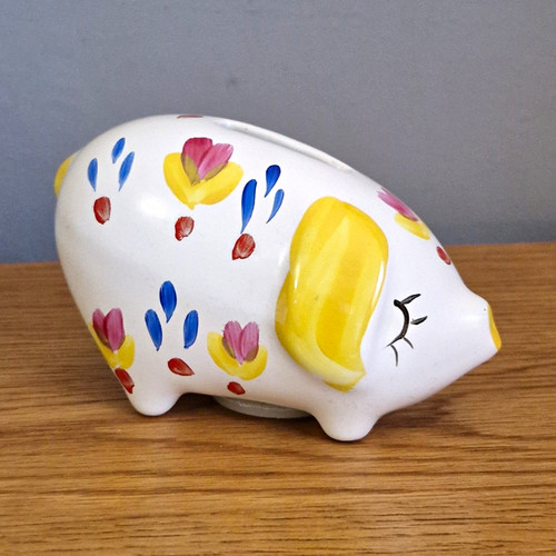 Vintage arthur wood piggy bank - piggy,