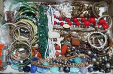 1.2kg Good To Wear Jewellery Job Lot Bundle, Re-sell Car Boot Christmas Market A