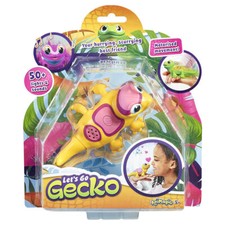 Animagic Let's Go Gecko Yellow Interactive Walking Electronic Pet 50+ Sounds  