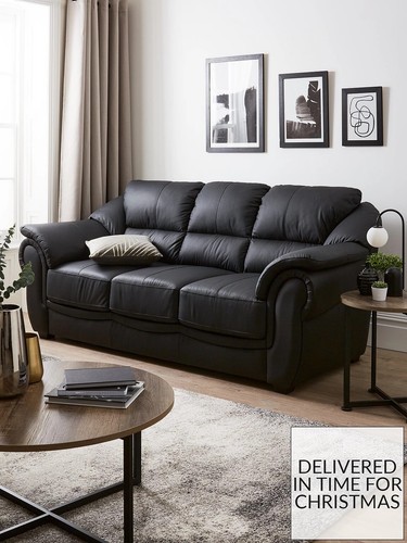 Naples leather seater sofa - 3,