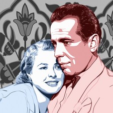 Casablanca Humphrey Bogart Ingrid Bergman Pop Art Ltd.Ed. Print Signed by Artist