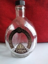 Vintage Dimple 75cl. Dimple Whisky Bottle With Black Label And Partial Wire