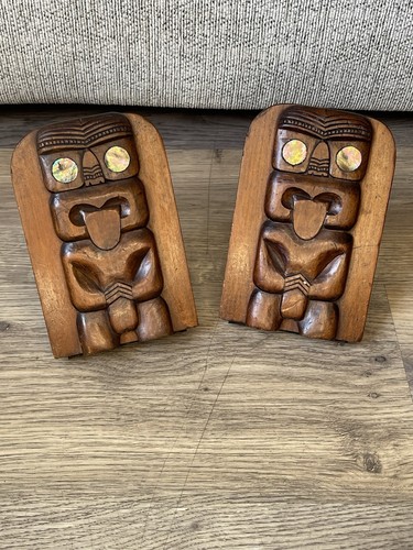 Vintage maori tiki hard wood - tiki,