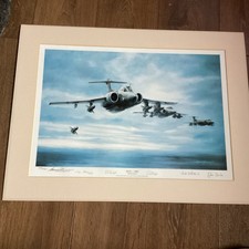 Michael Rondot Framed Signed Limited Edition Print. ‘Blue, - Fire’ Buccaneer S2B