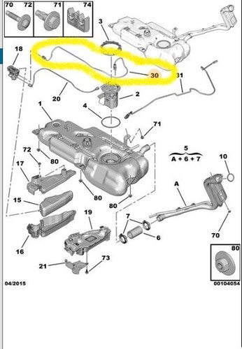 Fap beam peugeot 2008 - 2008, (a94f)