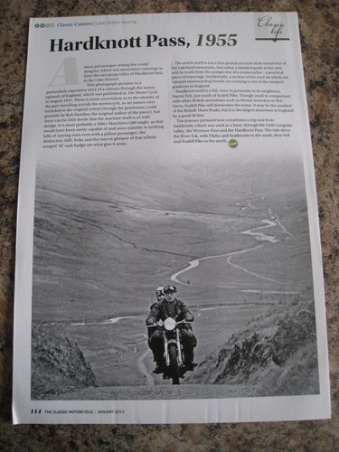 Hardknott pass 1955 - pass, 500cc
