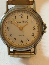 Pierre Nicol - Round gold ladies stretch strap