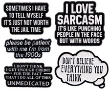 Funny witty enamel pin badges