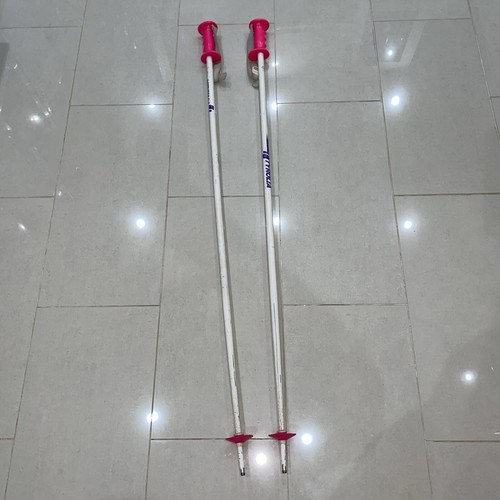 Tyrolia pink white ski poles - white,
